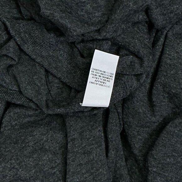 Champion Men's T Shirt Crew Neck Short Sleeve C Logo Unisex Charcoal Gray XL - Picture 10 of 16